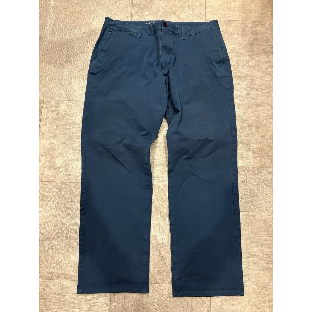 True Classic Straight Fit Chino Pants Men's 38x32 Sage Green Stretch Casual Golf